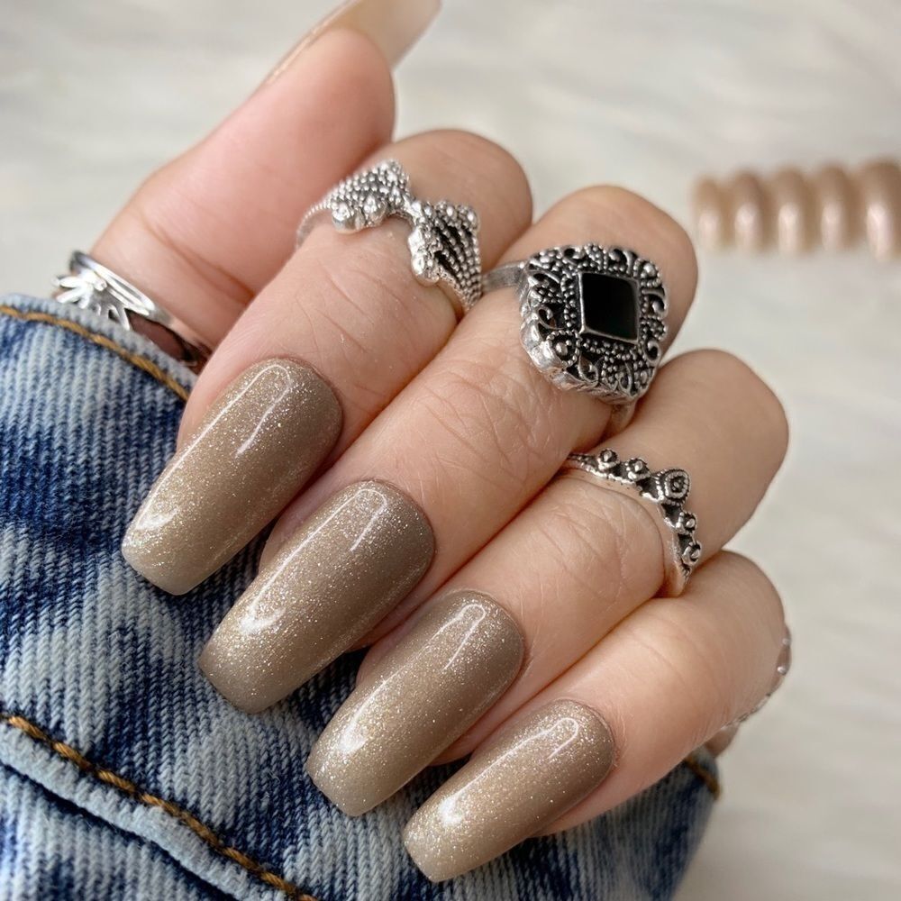 Sandshell Custom Press On Nails | High Quality Nails | Handmade